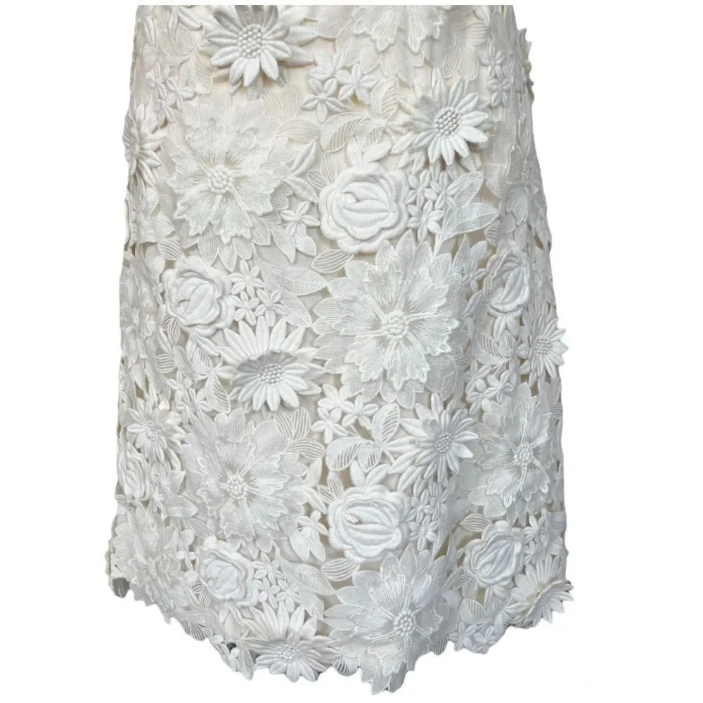 Tory Burch Merida White Floral Lace Dress